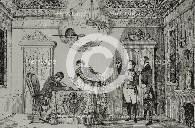 "Treaty of Fontainebleau" (October 27, 1807), 1851.  Creator: Unknown.