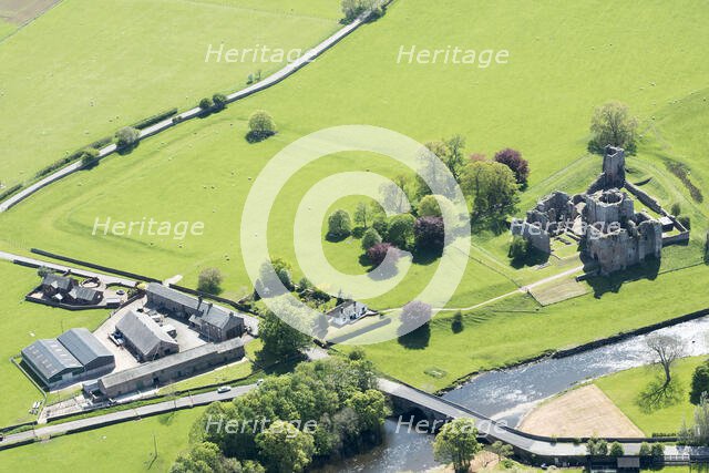 Brougham Roman fort (Brocavum) and Brougham Castle, Cumbria, 2018. Creator: Emma Trevarthen.