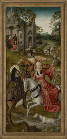 A hawking party, c1500. Creator: Anonymous.