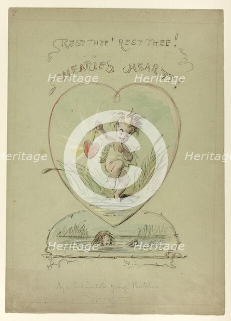 Rest Thee! Rest Thee! Wearied Heart!, n.d. Creator: Hablot Knight Browne.