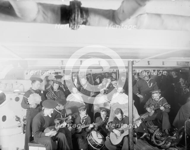U.S.S. New York, evening amusements, between 1893 and 1901. Creator: Edward H Hart.
