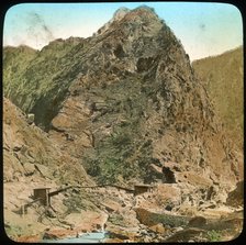 Bridge over the Sutleij River, Wanga, India, late 19th or early 20th century. Artist: Unknown