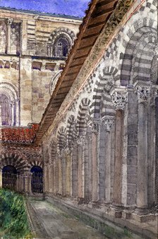Cathedral Cloister at Le Puy, 1929. Creator: Cass Gilbert.