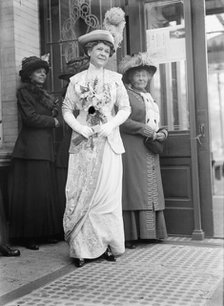 Unidentified Woman at Mrs. W. Wilson, 1st Breakfast, 1913. Creator: Unknown.