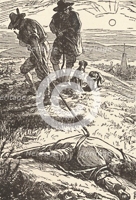 'Illustration from 'History of the Plague' (Defoe)', 1862, (1923). Artist: Frederic Shields.