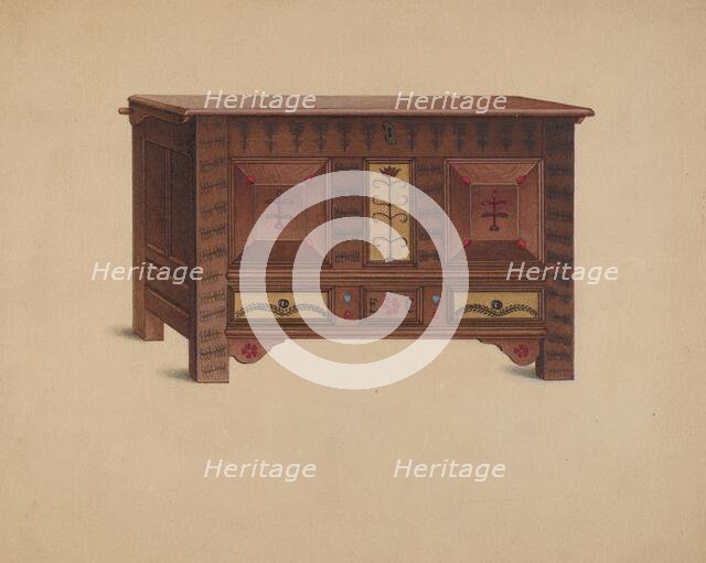 Painted Chest, c. 1937. Creator: Sumner Merrill.