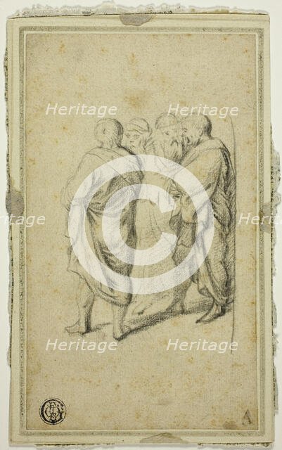 Group of Four Men in Togas, n.d. Creator: Gerard Terborch II.