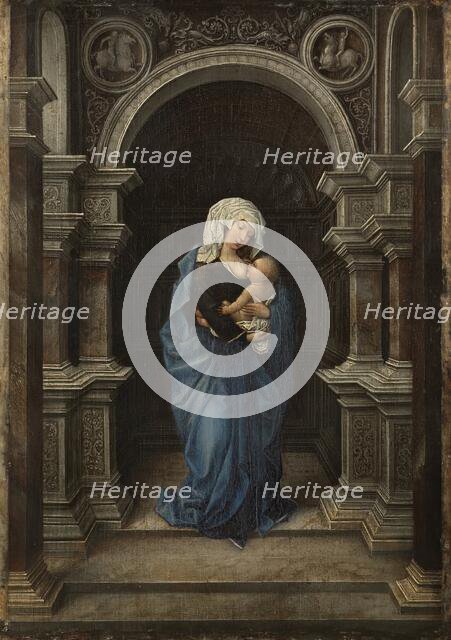 The Virgin, standing, with the Christ Child at her Breast, 1530. Creator: Anon.