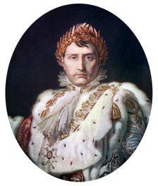 'Napoleon I in his coronation robe', c1804, (c1920). Artist: Unknown