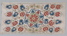 Embroidered cushion cover, 1700s. Creator: Unknown.