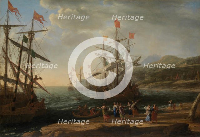 The Trojan Women Setting Fire to Their Fleet, ca. 1643. Creator: Claude Lorrain.