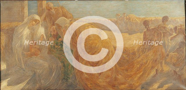 The Adoration of the Magi, 1896. Creator: Previati, Gaetano (1852-1920).