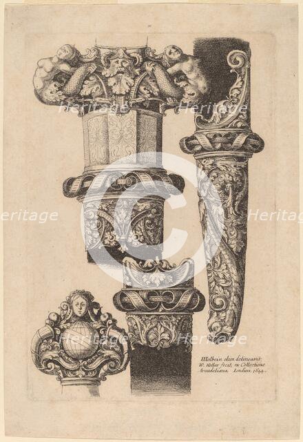 Ornamentation for a Dagger and Scabbard, 1644. Creator: Wenceslaus Hollar.