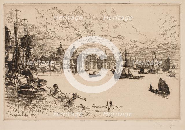 Greenwich, 1879. Creator: Francis Seymour Haden (British, 1818-1910).