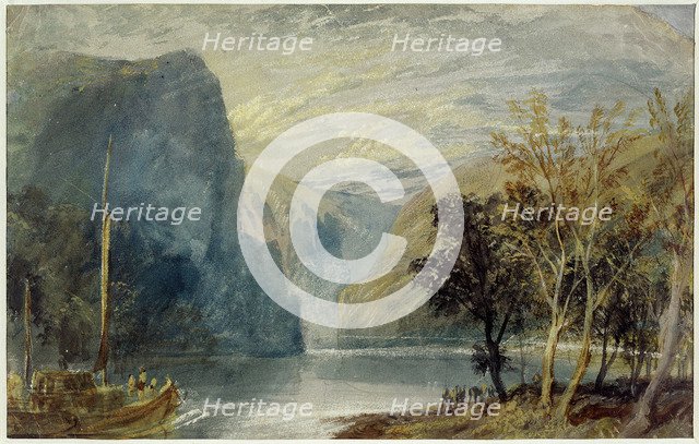 The Lorelei rock, 1817. Artist: Turner, Joseph Mallord William (1775-1851)