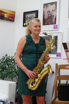 Jo Fooks, Jo Harrop and Friends, Clocktower Cafe Jazz Club, Croyden, London, 29 May 2025. Creator: Brian O'Connor.