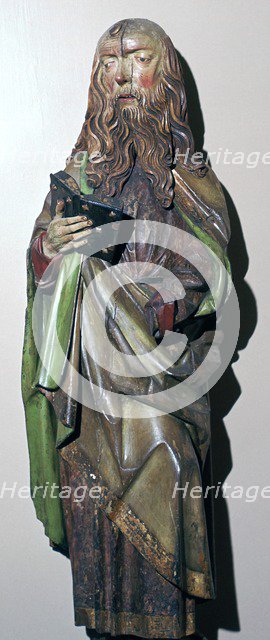 Limewood statuette of St Paul, 16th century. Artist: Unknown
