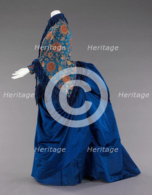 Afternoon ensemble, American, 1885-88. Creator: Unknown.
