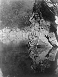 Quiet waters-Yurok, c1923. Creator: Edward Sheriff Curtis.