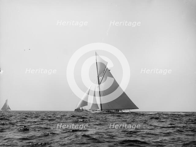 Reliance before the start, c1903, 1903 Aug 22. Creator: Unknown.