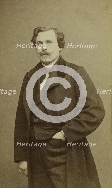 Portrait of Jules Huot de Goncourt (1830-1870). Creator: Carjat, Étienne (1828-1906).