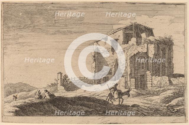 View of a Ruined Building. Creator: Herman van Swanevelt.