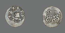 Tetradrachm (Coin) Depicting a Cista with Snake, 133-67 BCE. Creator: Unknown.