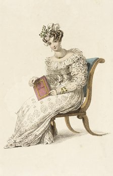 Fashion Plate (Wedding Dress), 1827. Creator: Rudolph Ackermann.