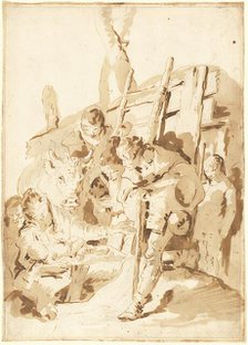 The Adoration of the Shepherds, 1735/1740. Creator: Giovanni Battista Tiepolo.