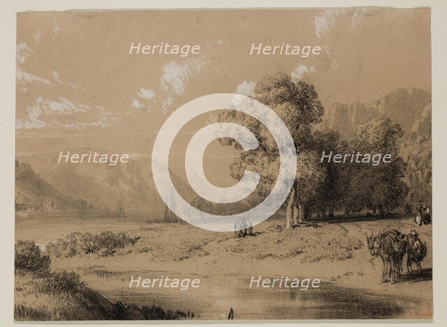 Landscape, 19th century. Creator: Eugene Edouard Soules.