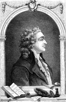 Marquis de Condorcet (1743-1798), French Enlightenment philosopher and sociologist, 1874. Artist: Unknown