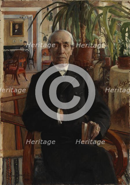 Portrait of Baron Johan Philip Palmén, Vice Chancellor of the University, 1890. Creator: Eero Jarnefelt.