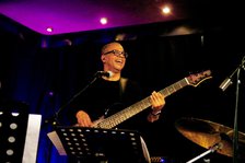 Gary Brown, Jose Neto Quartet, Verdict Jazz Club, Brighton, East Sussex, May 2025. Creator: Brian O'Connor.