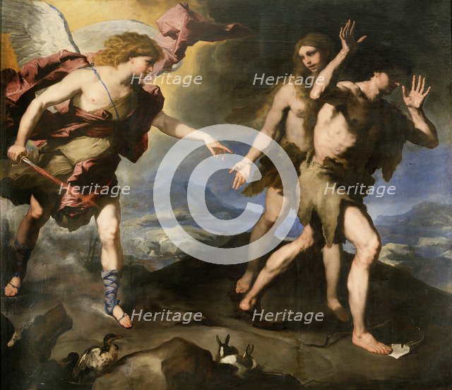 'Expulsion from Paradise', second half of 17th century. Artist: Luca Giordano