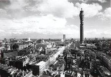 "	The Post Office Tower during construction, London, between 1961 and 1967.  Creator: Property Services Agency.