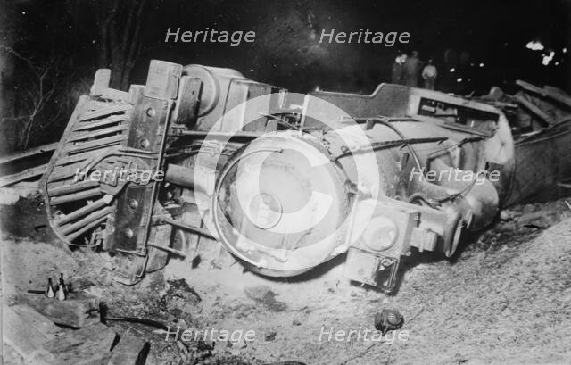 Wreck of teachers train, 1911. Creator: Bain News Service.