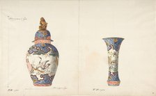 Design for Two Vases, ca. 1770-85. Creator: Anon.