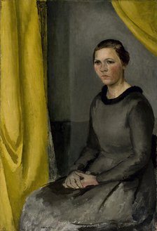 Woman Sitting (the Artist's Wife), 1918-1919. Creator: William Lonnberg.