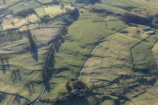 The earthwork remains of an Iron Age field system near Threshfield, North Yorkshire, 2024. Creator: Robyn Andrews.