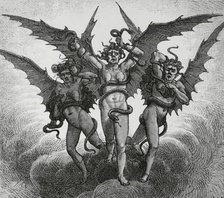 The Divine Comedy (1307-1321): Inferno (Hell), 1888.  Creators: Jean Edouard Dargent, Navellier & L Marie.