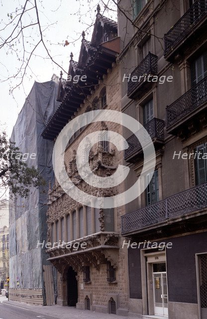 Quadras Palace built in 1906, designed by Josep Puig i Cadafalch.