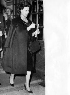 Princess Margaret leaving the Comedy Theatre, London, 1964. Artist: Unknown