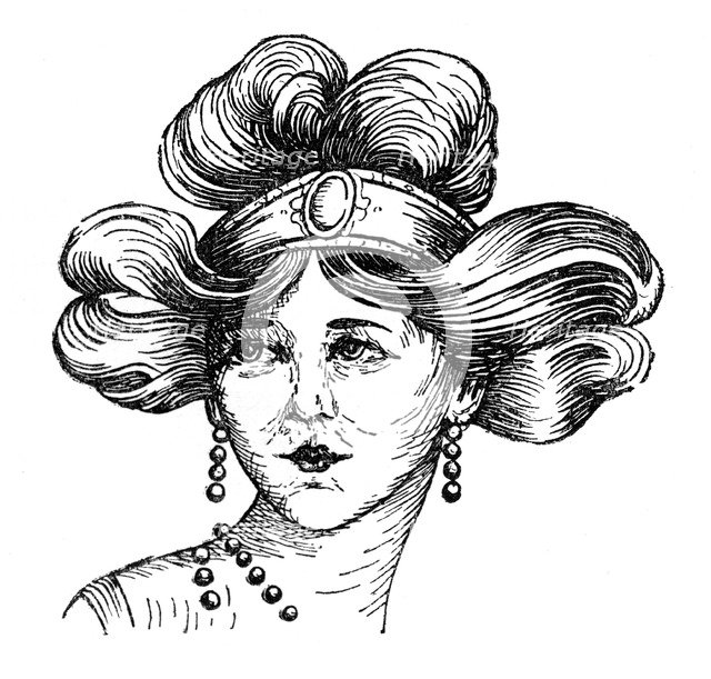 Woman's hairstyle, 1910. Artist: Unknown