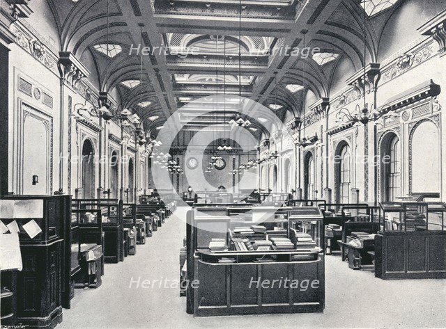 'The Underwriters' Room at Lloyds''', c1903. Artist: AJ Campbell & E Gray.