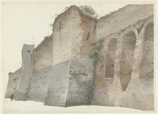 The Aurelian Wall in Rome, c.1809-c.1812. Creator: Josephus Augustus Knip.