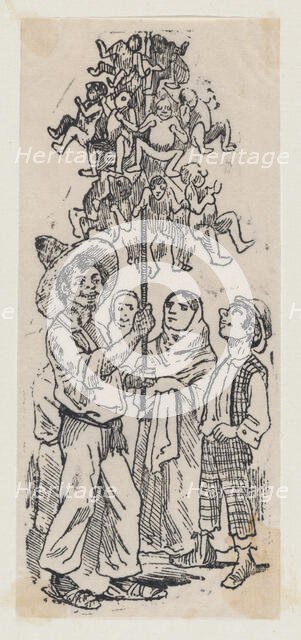 A vendor selling toys, ca. 1880-1910., ca. 1880-1910. Creator: José Guadalupe Posada.