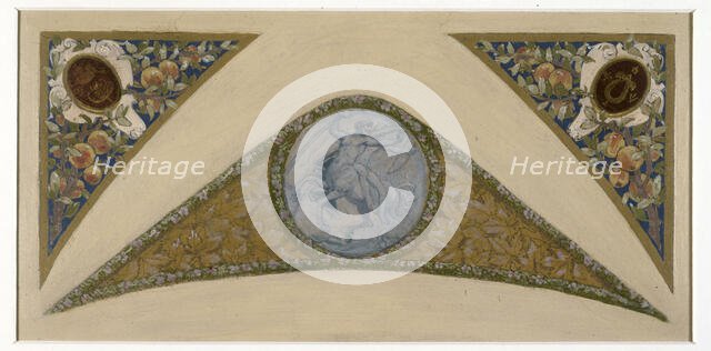 Sketch for the festive staircase of the Hotel de Ville in Paris: Sagittarius, between 1888 and 1898. Creator: Luc Olivier Merson.