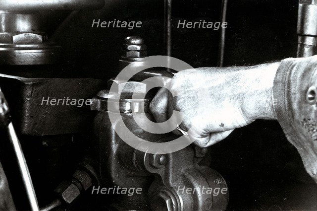 Steam train engine, Westinhause brake system.