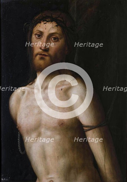 Christ at the Column, 15th century. Creator: Costa, Lorenzo (1460-1535).