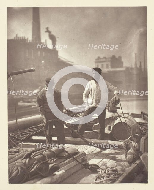 Workers on the "Silent Highway", 1881. Creator: John Thomson.